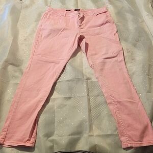 a.n.a Women's Straight Leg Jeans in Soft Pink